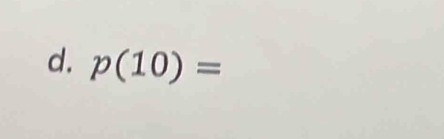 p(10)=