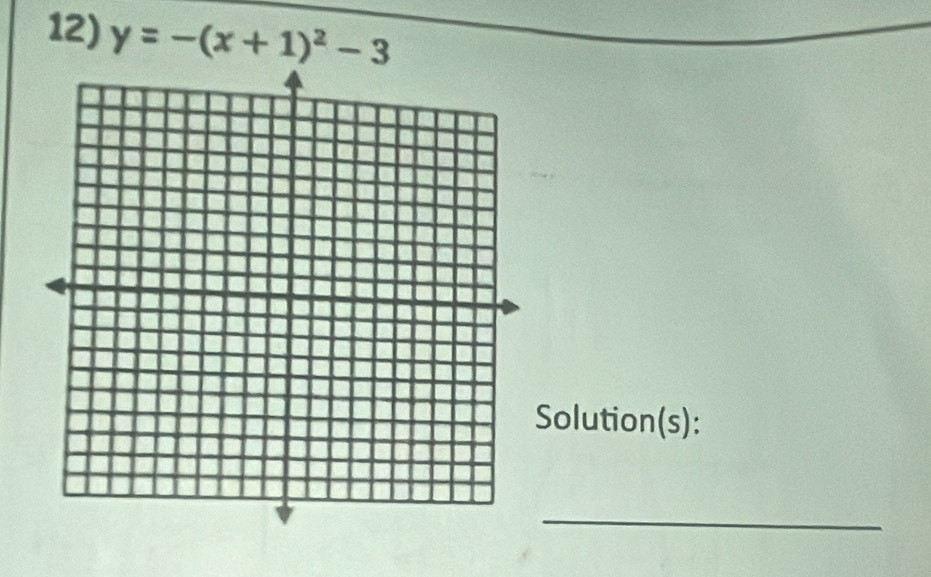 y=-(x+1)^2-3
Solution(s): 
_