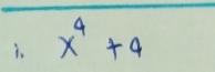 is x^4+4