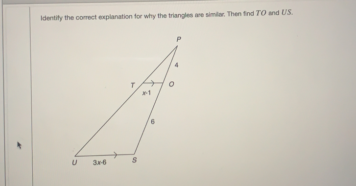 Solved: Identify the correct explanation for why the triangles are ...