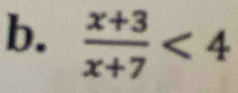  (x+3)/x+7 <4</tex>