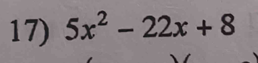 5x^2-22x+8