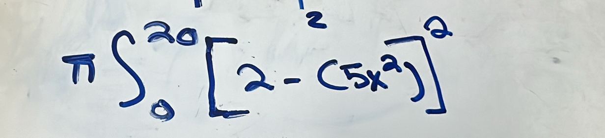 π ∈t _0^((20)[2-(5x^2))]^2