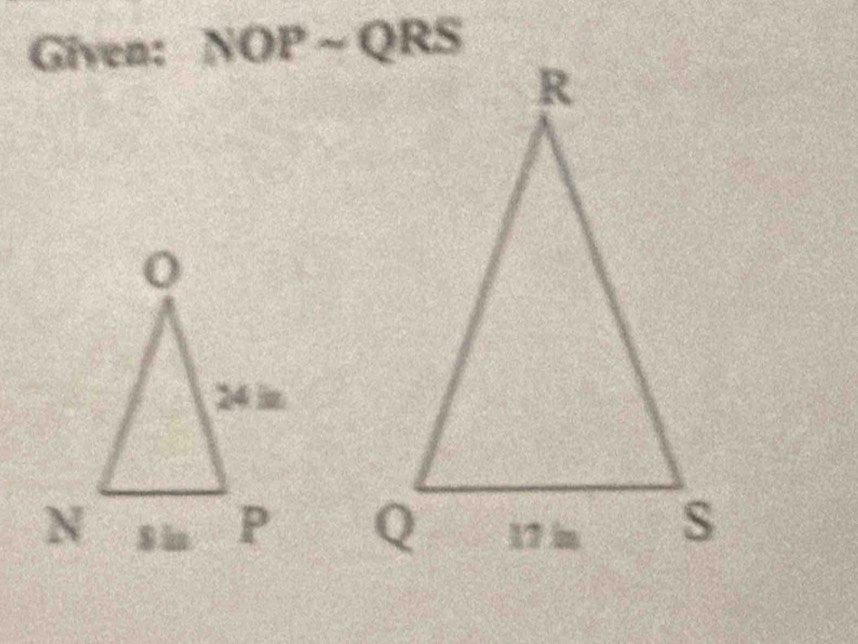 Given: NOPsim QRS