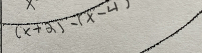 x
(overline x+2)=(x-4)==(x-4)