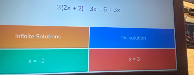 3(2x+2)-3x=6+3x