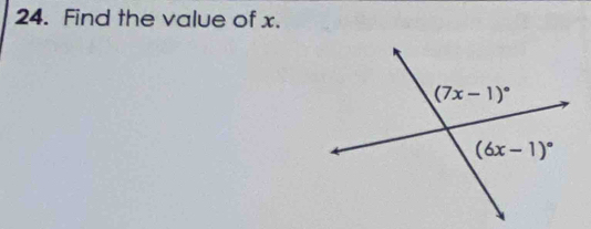 Find the value of x.