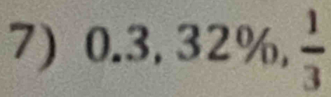 0.3,32% ,  1/3 