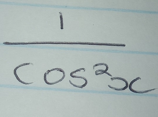  1/cos^2x 