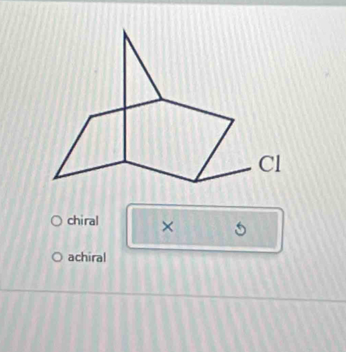 chiral ×
achiral