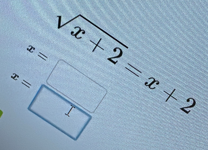 sqrt(x+2)=x+2