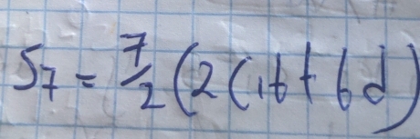 S_7= 7/2 (2(1b+6d)