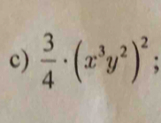  3/4 · (x^3y^2)^2;