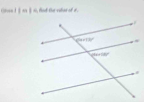 Aiven i||m||n , find the value of £.