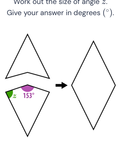 Work out the size of angle 2.
Give your answer in degrees (^circ ).