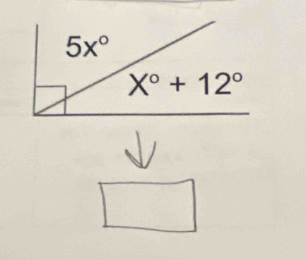 5x°
X°+12°