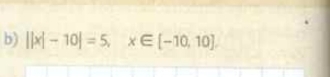 ||x|-10|=5, x∈ [-10,10].