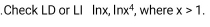 .Check LD or LI ln x, ln x^4 , where x>1.