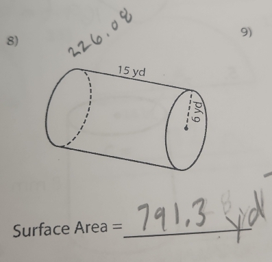 Surface Area =_