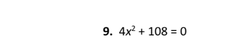 4x^2+108=0