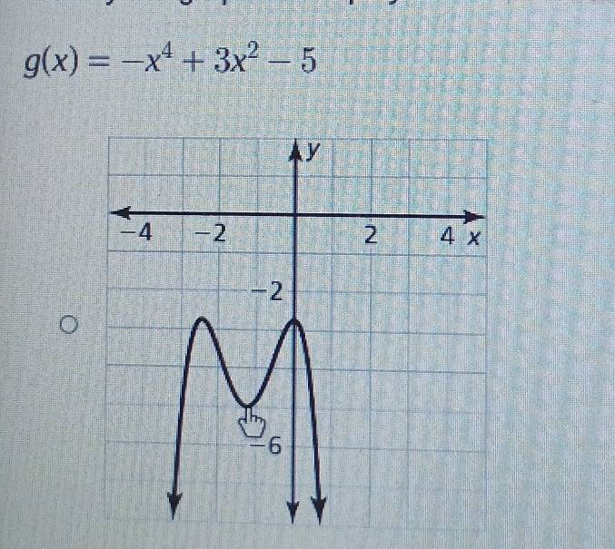 g(x)=-x^4+3x^2-5