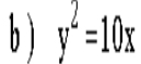  y^2=10x