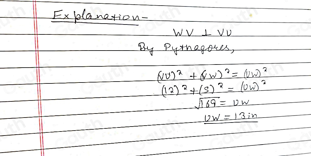 Solved: overleftrightarrow VW is tangent to OU. What is UW? UW= in [Math]