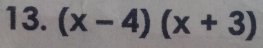 (x-4)(x+3)