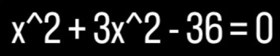 x^(wedge)2+3x^(wedge)2-36=0