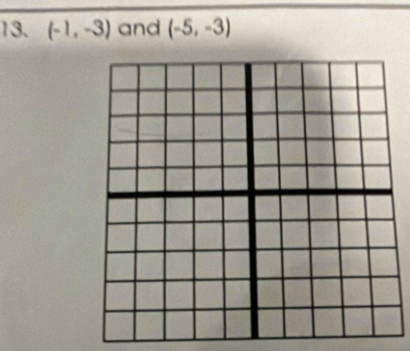 (-1,-3) and (-5,-3)