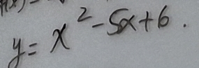 y=x^2-5x+6.