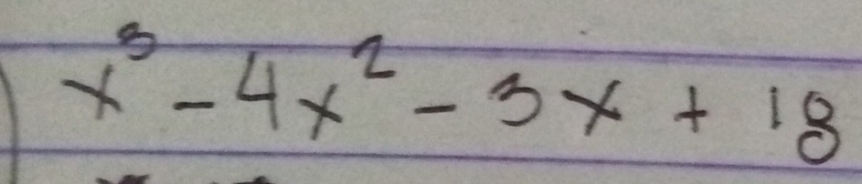 x^3-4x^2-3x+18