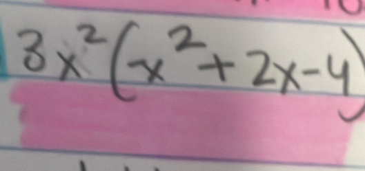 3x^2(x^2+2x-4)