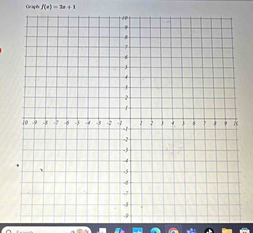 Graph f(x)=2x+1
C