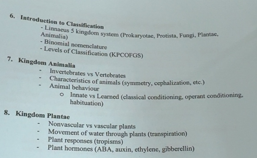 Solved: Introduction to Classification - Linnaeus 5 kingdom system ...