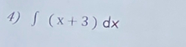 ∈t (x+3)dx