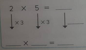 2* 5=
* 3 * 3
_ 
_× _=_