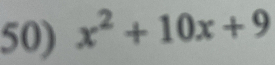 x^2+10x+9