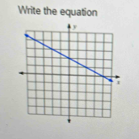 Write the equation