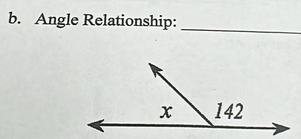 Angle Relationship: 
_