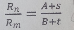 frac R_nR_m= (A+s)/B+t 