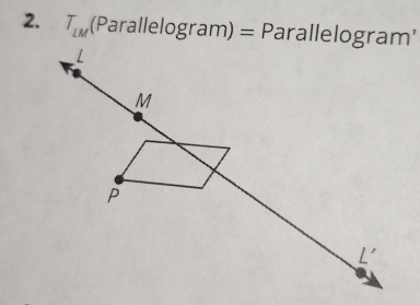 T_LM (Parallelogram) = Parallelogram'
L
M
P
L '