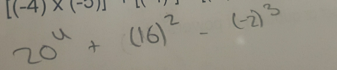 [(-4)* (-3)]