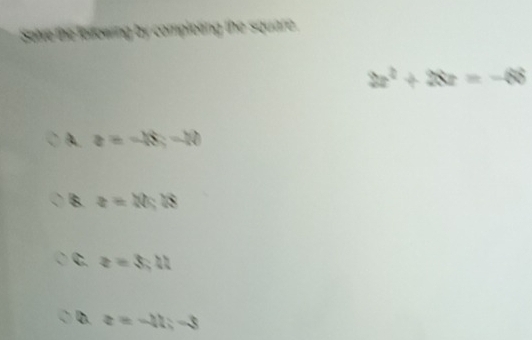 2x^2+2x=-8
z=-x-x
z=N
C. z=6.8
D. z=-11 x