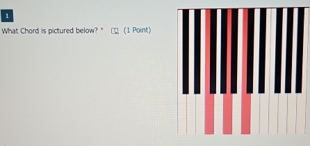 What Chord is pictured below? * (1 Point)