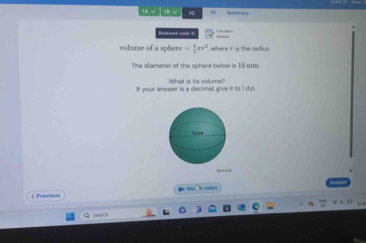 Solved: 406-12 Shem 1A 10 1C 1D Summary Callculiaton Bookwork code: IC ...