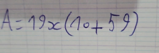 A=19x(70+59)