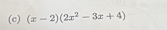 (x-2)(2x^2-3x+4)