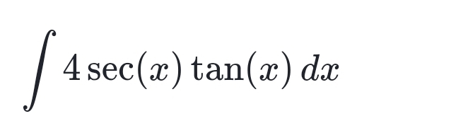 ∈t 4sec (x)tan (x)dx