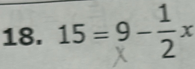 15 = 9-2×